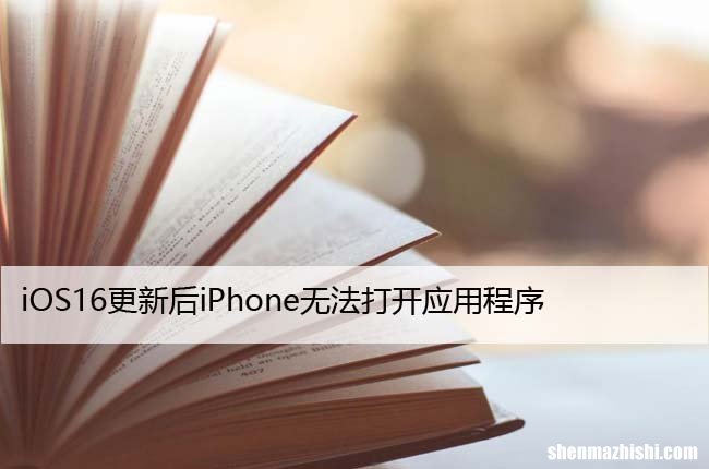 苹果技巧 iOS16更新后iPhone无法打开APP应用