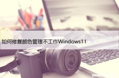 如何修复颜色管理不工作Windows11，色彩管理无效