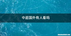 中超国外有人看吗