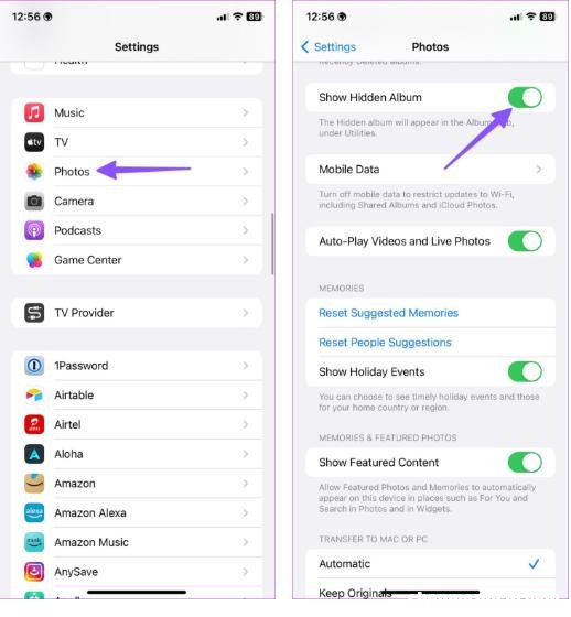 在iPhone和iPad上使用面容ID锁定照片，3种方法