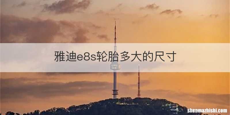 雅迪e8s轮胎多大的尺寸
