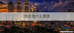 协会是什么意思