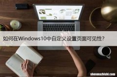 如何在Windows10中自定义设置页面可见性？