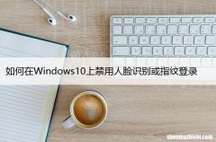 如何在Windows10上禁用人脸识别或指纹登录？
