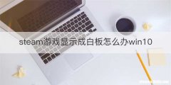 steam游戏显示成白板怎么办win10