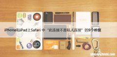 iPhone和iPad上Safari 中“此连接不是私人连接”的9个修复