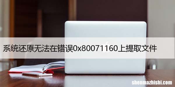 修复：系统还原无法在错误0x80071160上提取文件
