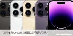 如何在iPhone上查找被阻止的号码和联系人