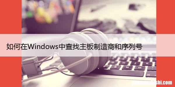 如何在Windows中查找主板制造商和序列号