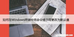 如何在Windows终端中将命令提示符更改为默认值