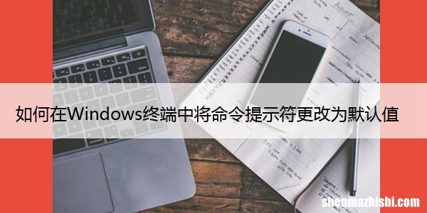 如何在Windows终端中将命令提示符更改为默认值