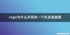 csgo为什么开局杀一个队友就被踢