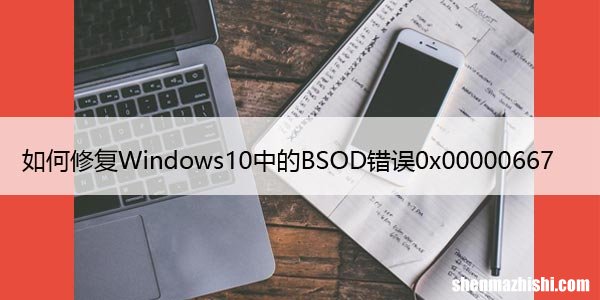 如何修复Windows10中的BSOD错误0x00000667
