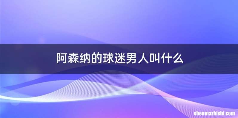 阿森纳的球迷男人叫什么