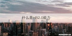 什么是HR2.0能力