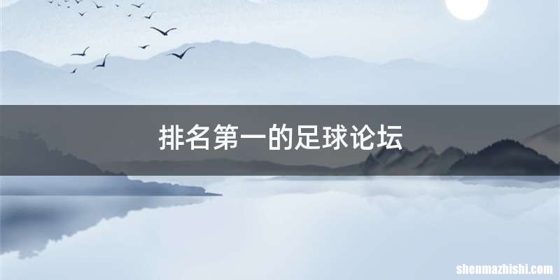 排名第一的足球论坛