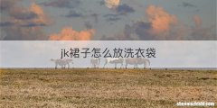 jk裙子怎么放洗衣袋