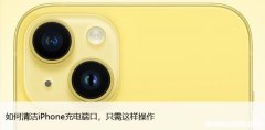 如何清洁iPhone充电端口，只需这样操作