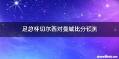 足总杯切尔西对曼城比分预测