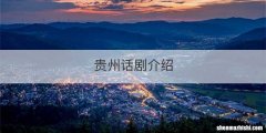 贵州话剧介绍