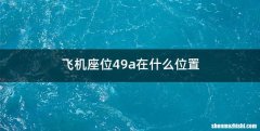飞机座位49a在什么位置