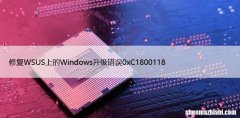 修复WSUS上的Windows升级错误0xC1800118