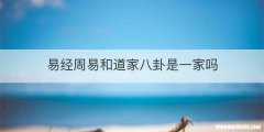 易经周易和道家八卦是一家吗