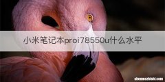 小米笔记本proi78550u什么水平