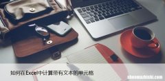 如何在Excel中计算带有文本的单元格