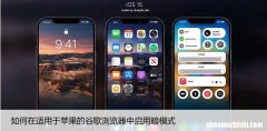使用技巧 如何在苹果iOS的Chrome中启用暗模式