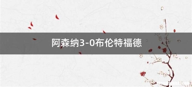 阿森纳3-0布伦特福德
