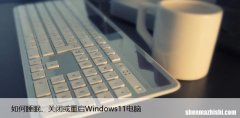 如何睡眠、关闭或重启Windows11电脑