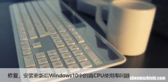 修复，安装更新后Windows10中的高CPU使用率问题