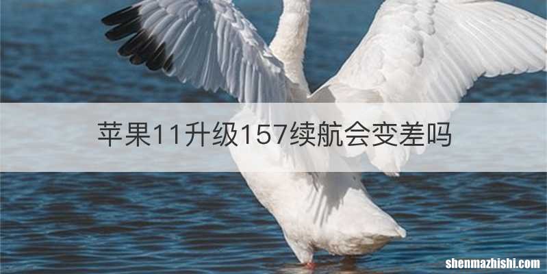 苹果11升级157续航会变差吗