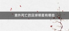 意外死亡的足球明星有哪些