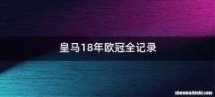 皇马18年欧冠全记录