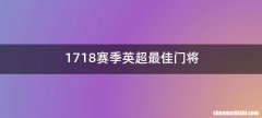 1718赛季英超最佳门将