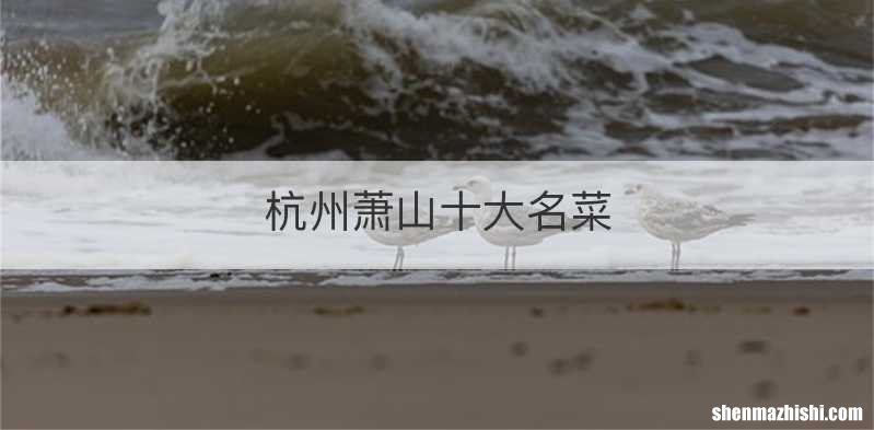 杭州萧山十大名菜