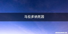 马拉多纳死因