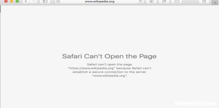 Mac、iPhone、iPad修复方法 Safari重复出现网页错误
