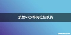 波兰vs沙特阿拉伯队员