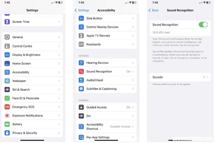 如何使用iPhone的声音识别来检测附近的声音