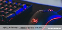 如何在Windows11上重置适用于安卓的子系统