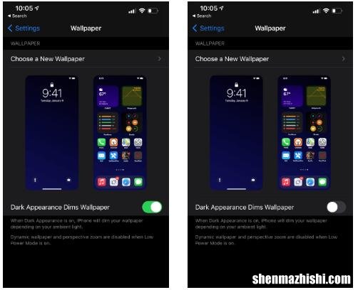 如何为明暗模式使用不同的iPhone壁纸