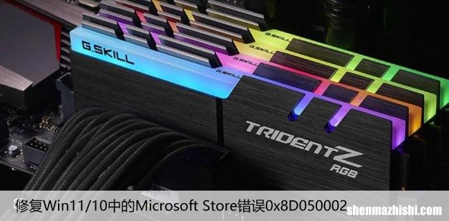 修复Win11/10中的Microsoft Store错误0x8D050002