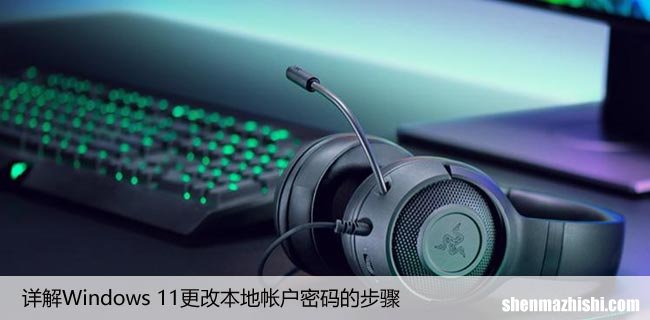 详解Windows 11更改本地帐户密码的步骤