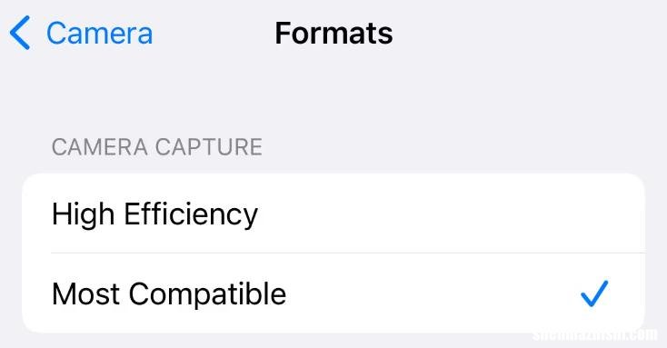 如何在iPhone或iPad上从HEIC切换到JPEG照片