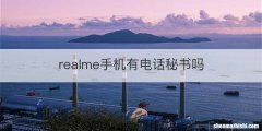 realme手机有电话秘书吗