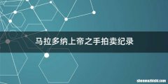 马拉多纳上帝之手拍卖纪录