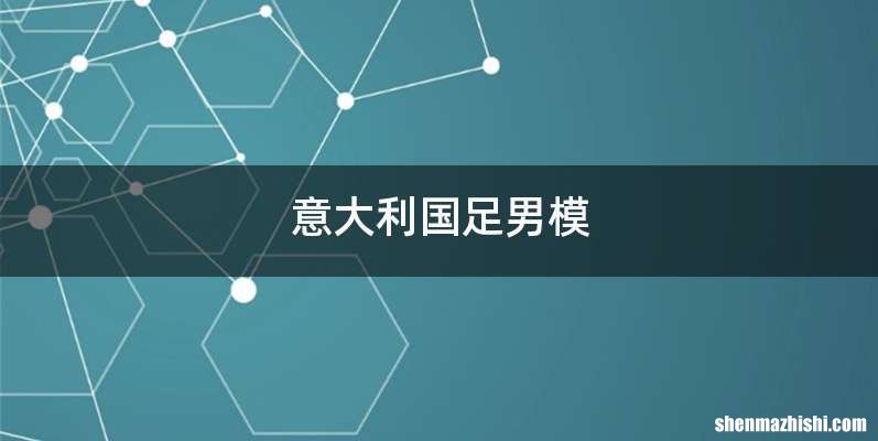 意大利国足男模